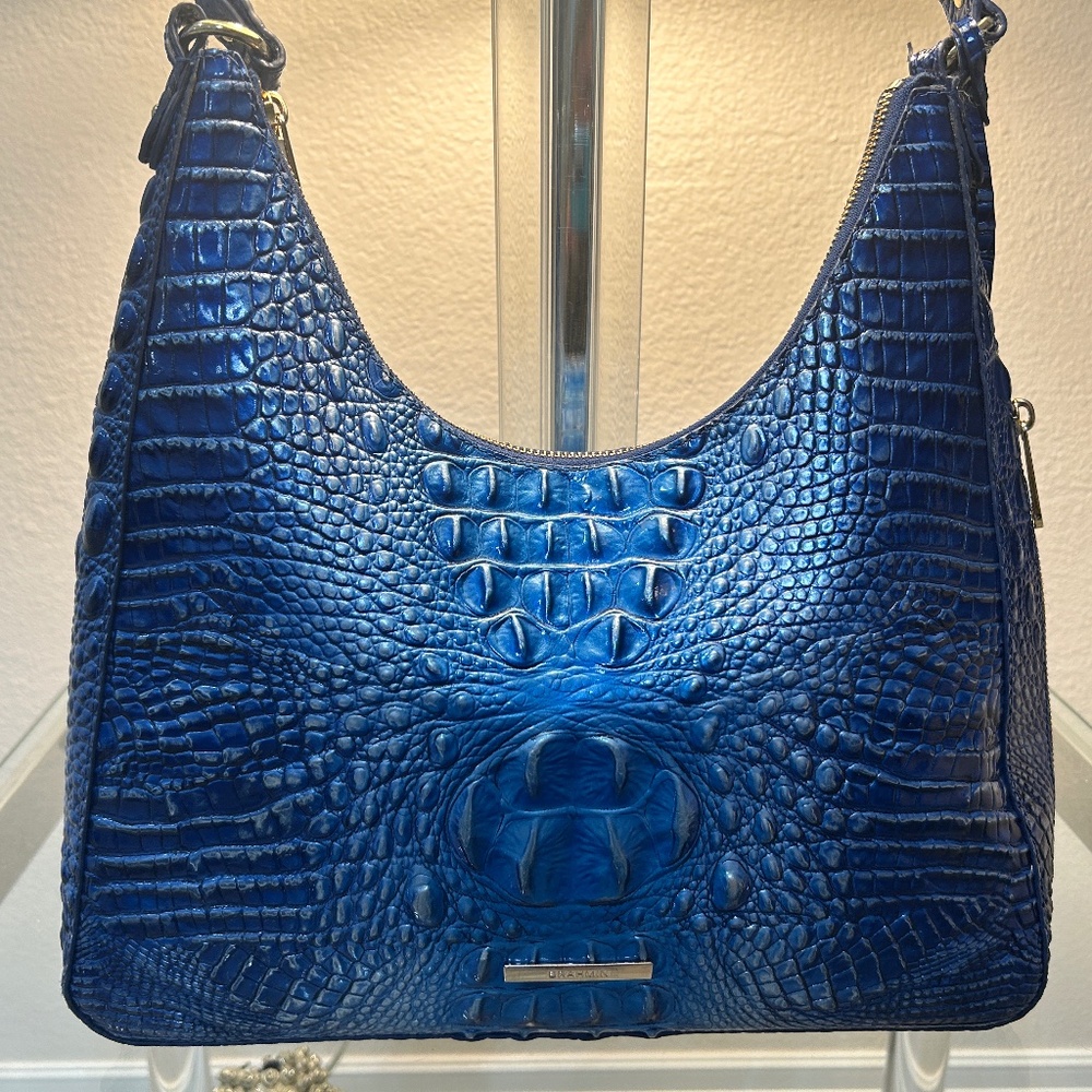 Royal blue Brahmin saddle bag